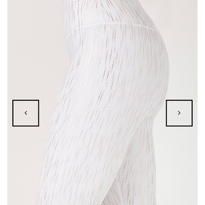 Glyder Sultry Legging White with Rose Gold Size S